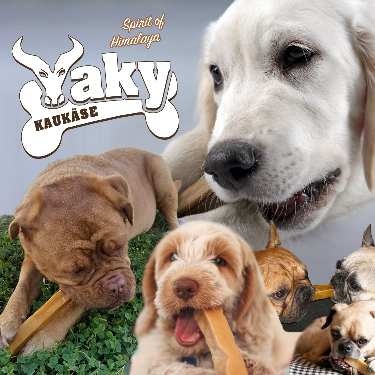 Yaky Kaukäse Small 3050 g Kauspass Hundesnack Hundeknochen Leckerlie